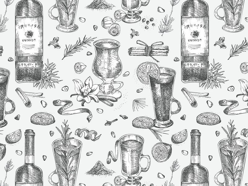 White Spiced Alcohol Vinyl Wrap Pattern~Rwraps Series 914 Digitally Printed Vinyl Wrap~0