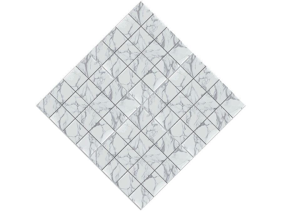 White Square Tile Vinyl Wrap Pattern