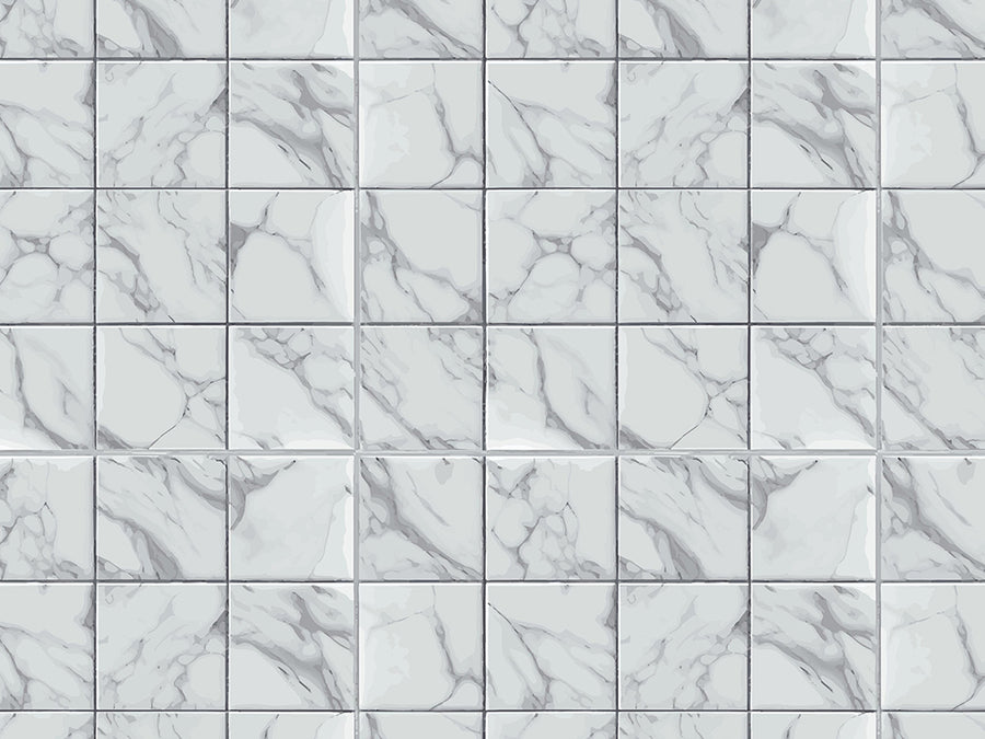 White Square Tile Vinyl Wrap Pattern~Rwraps Series 914 Digitally Printed Vinyl Wrap~0