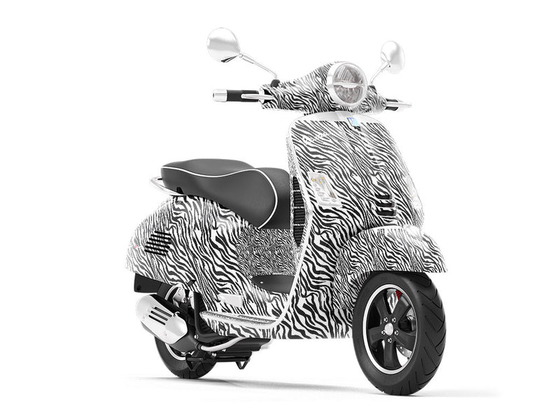 White Tiger Vespa Scooter Wrap Film