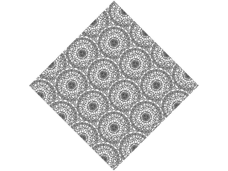 White Venn Mandala Vinyl Wrap Pattern