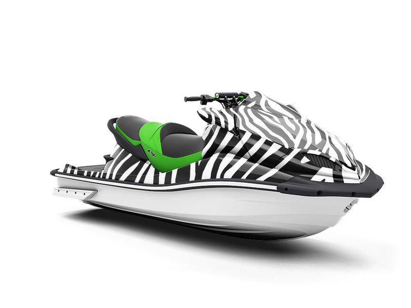 White Zebra Jet Ski Vinyl Customized Wrap