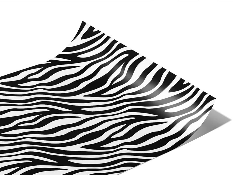 White Zebra Vinyl Wraps~Rwraps Series 914 Digitally Printed Vinyl Wrap~1