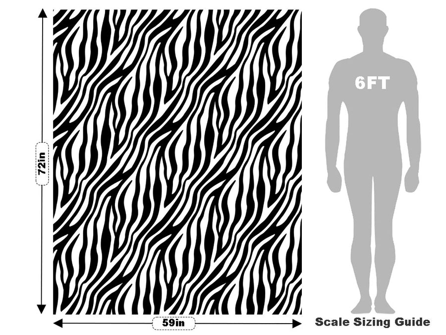 White Zebra Vehicle Wrap Scale~Rwraps Series 914 White Zebra Measurements~2