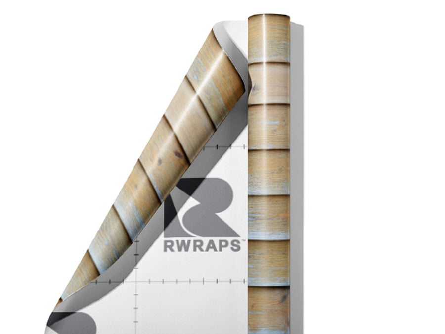 Whitewash Wood Plank Wrap Film Sheets~Rwraps Series 914 Whitewash Wood Plank Scrolled Sheet~4