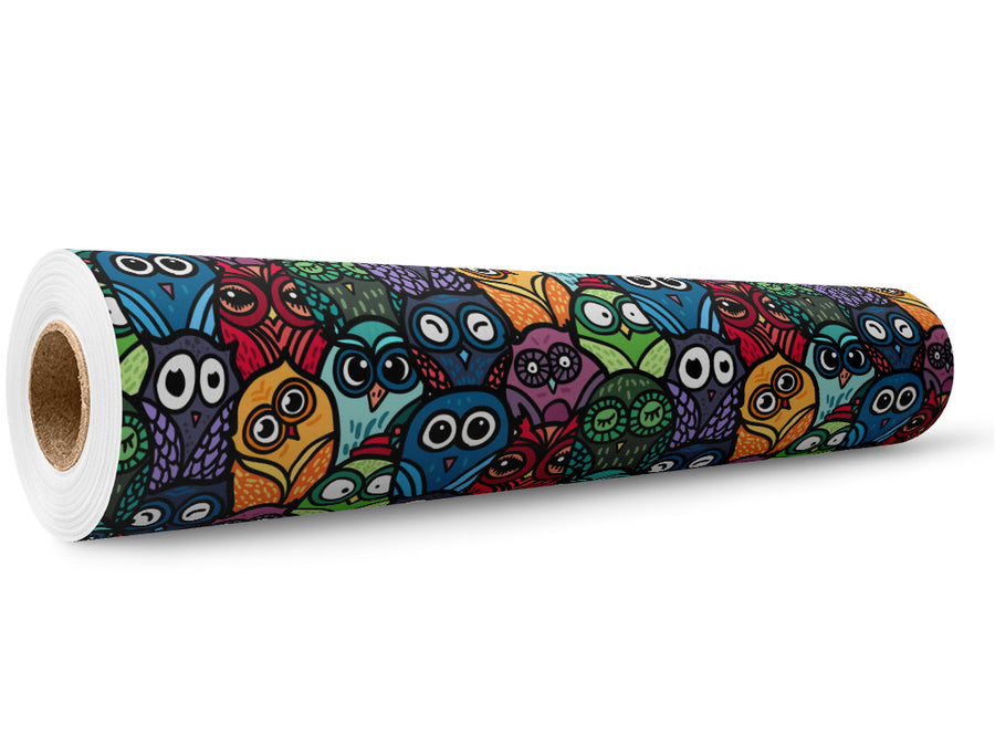 Who is There Birds Wrap Film Wholesale Roll~Rwraps Series 914 Digitally Printed Vinyl Roll~5