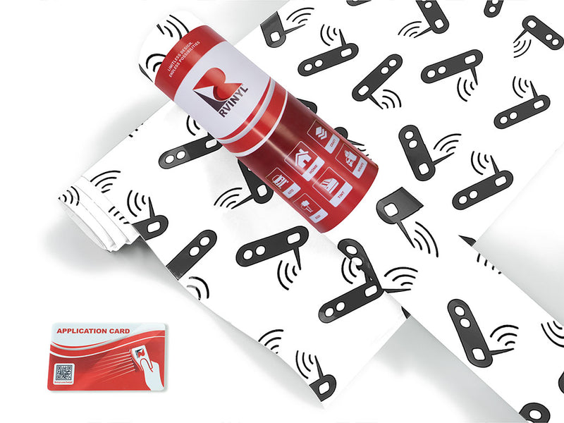 Wi-Fi Router Technology Vinyl Wrap Pattern