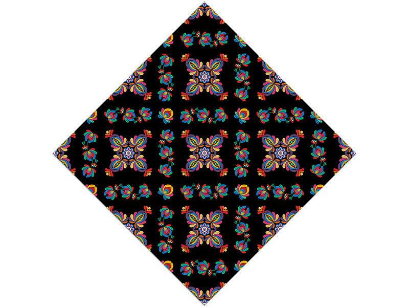 Wicked Flower Art Deco Vinyl Wrap Pattern