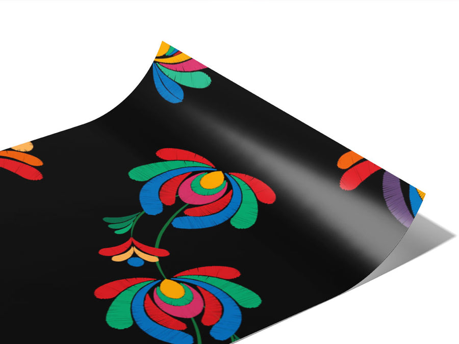 Wicked Flower Art Deco Vinyl Wraps~Rwraps Series 914 Digitally Printed Vinyl Wrap~0