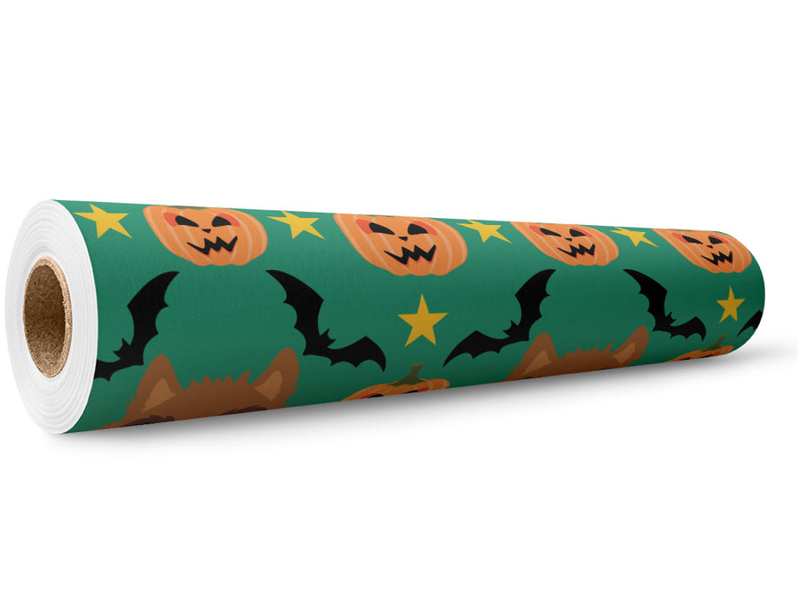 Wicked Werewolf Halloween Wrap Film Wholesale Roll~Rwraps Series 914 Digitally Printed Vinyl Roll~5