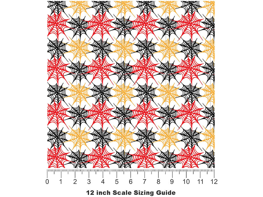 Wide Web Bug Vinyl Film Pattern Size 12 inch Scale~Rwraps Wide Web Bug Sizing Chart~2