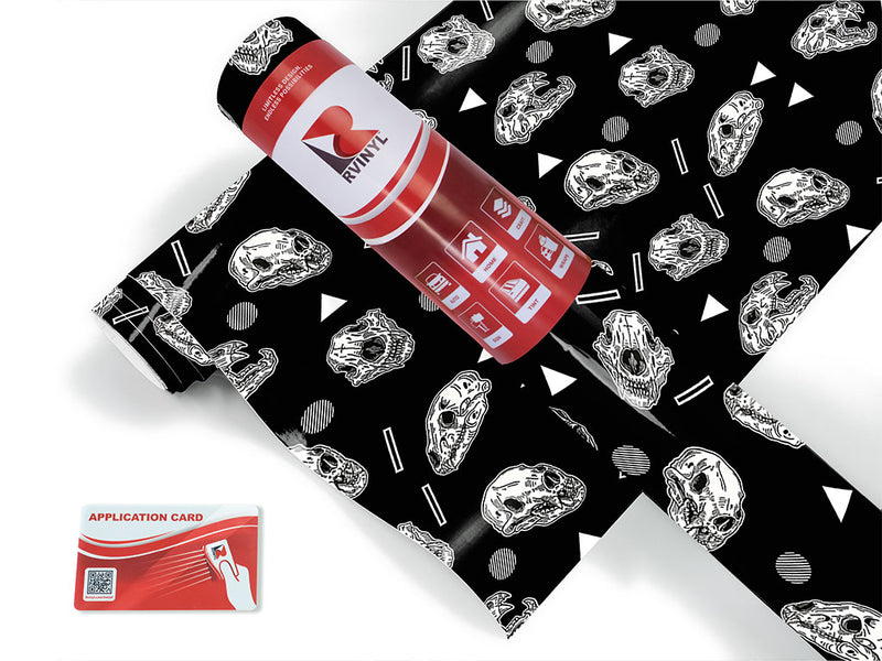 wild beast skull and bones Craft Vinyl Roll
