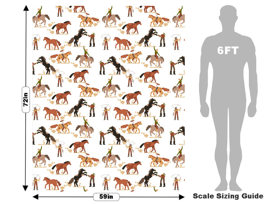 Wild Wrangling Cowboy Vehicle Wrap Scale~Rwraps Series 914 Wild Wrangling Cowboy Measurements~1