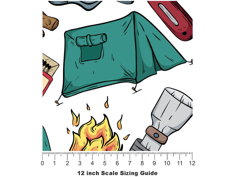 Wilderness Adventures Camping Vinyl Film Pattern Size 12 inch Scale~Rwraps Wilderness Adventures Camping Sizing Chart~2
