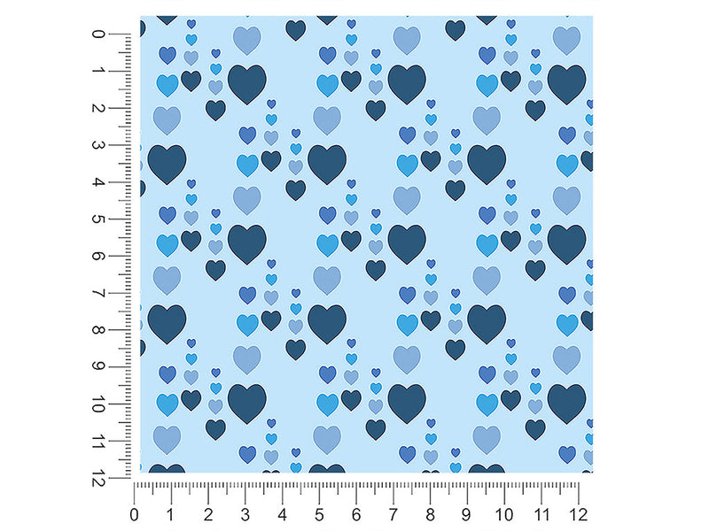 window rain heart 1ft x 1ft Craft Sheets