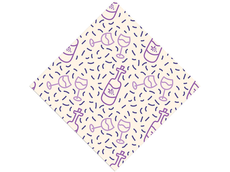 Wine O-Clock Alcohol Vinyl Wrap Pattern