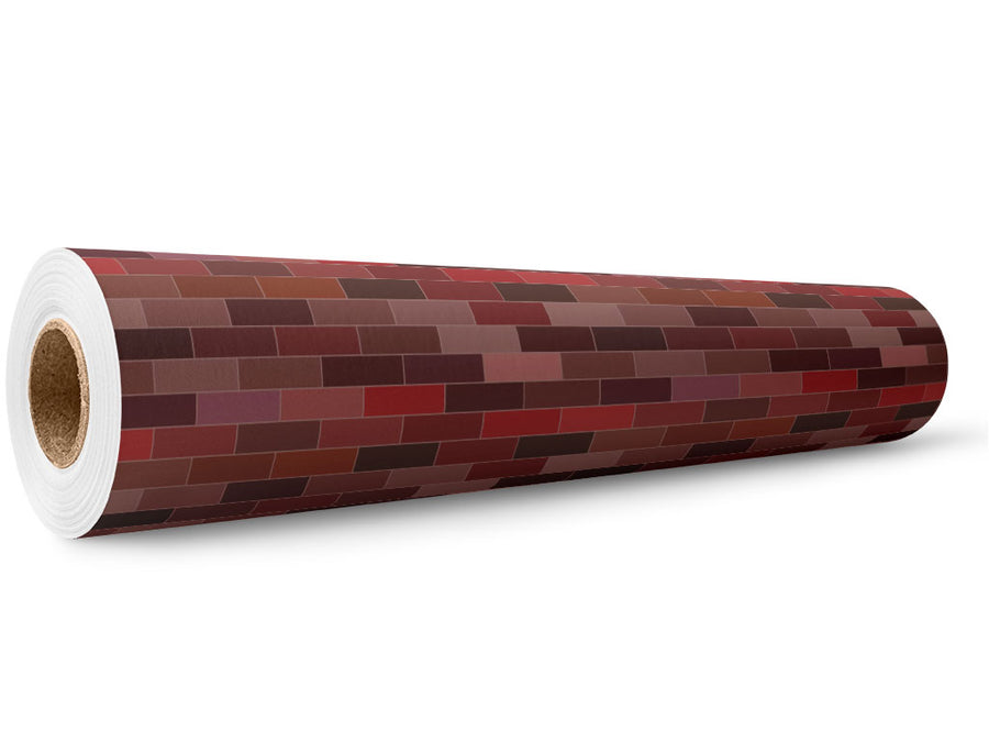 Wine Red Brick Wrap Film Wholesale Roll~Rwraps Series 914 Digitally Printed Vinyl Roll~5