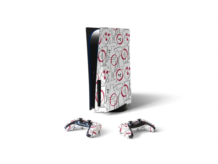 wine stains alcohol Sony PS5 DIY Skin