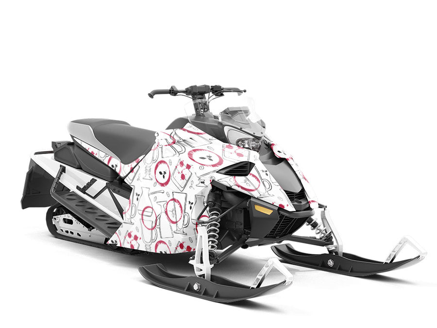 Wine Stains Alcohol Custom Wrapped Snowmobile