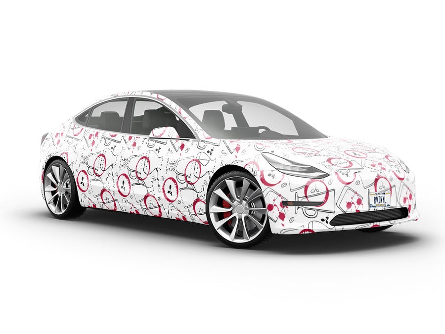 Wine Stains Alcohol Vehicle Vinyl Wrap