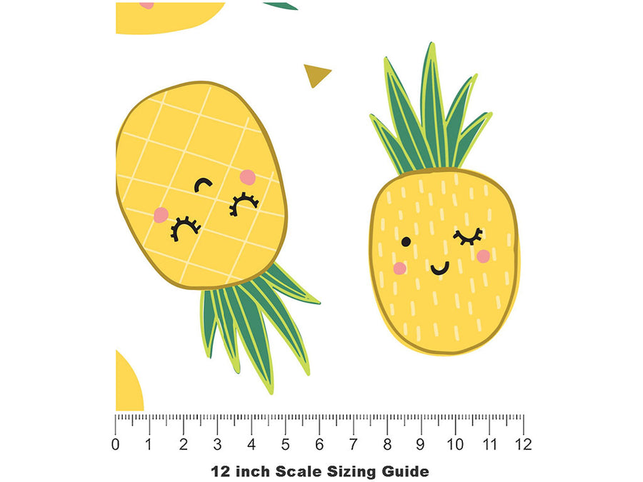 Wink and Smile Fruit Vinyl Film Pattern Size 12 inch Scale~Rwraps Wink and Smile Fruit Sizing Chart~2