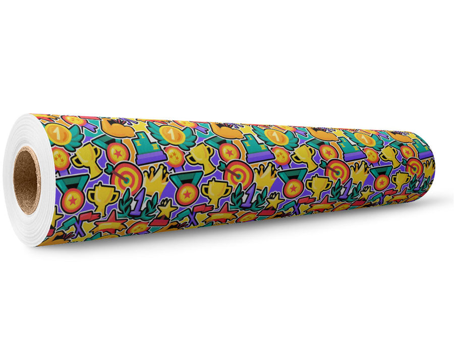 Winner Winner Sticker Bomb Wrap Film Wholesale Roll~Rwraps Series 914 Digitally Printed Vinyl Roll~5