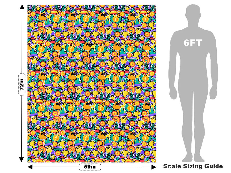 Winner Winner Sticker Bomb Vehicle Wrap Scale~Rwraps Series 914 Winner Winner Sticker Bomb Measurements~2