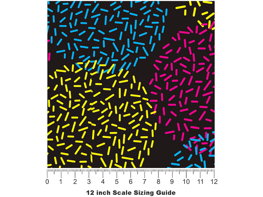 Winners Celebration Abstract Vinyl Film Pattern Size 12 inch Scale~Rwraps Winners Celebration Abstract Sizing Chart~2