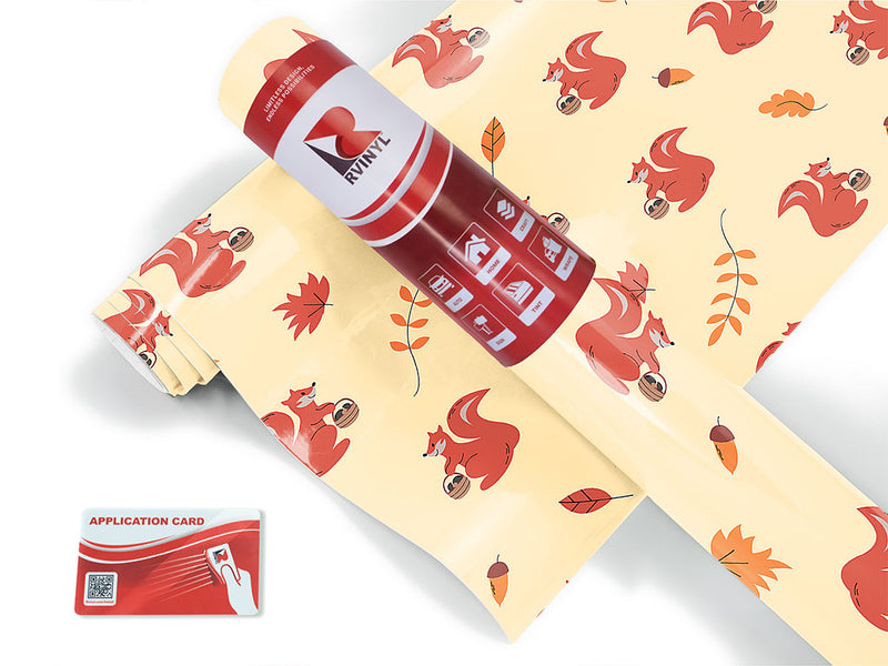 winter approaches animal Craft Vinyl Roll