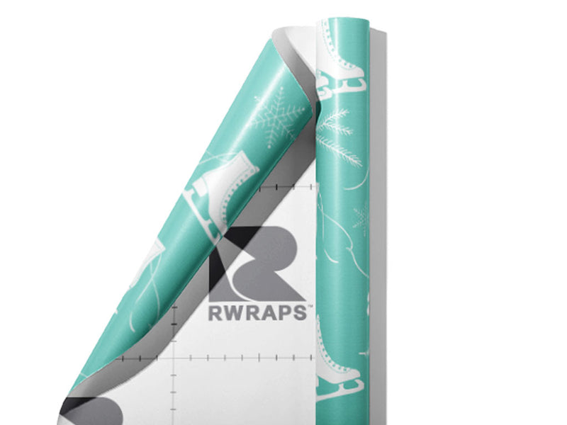 Winter Pastime Sport Wrap Film Sheets~Rwraps Series 914 Winter Pastime Sport Scrolled Sheet~3