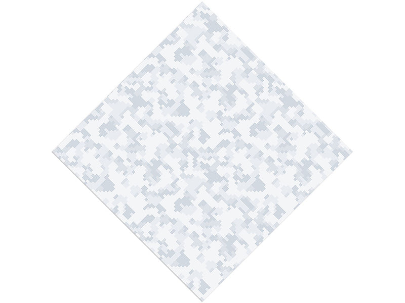 Winter Pixel Camouflage Vinyl Wrap Pattern