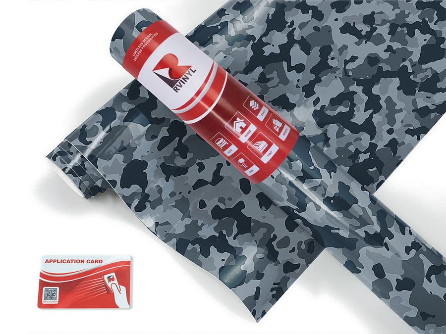 winter sky camouflage Craft Vinyl Roll