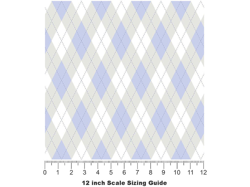 Winter Sky Argyle Vinyl Film Pattern Size 12 inch Scale~Rwraps Winter Sky Argyle Sizing Chart~2