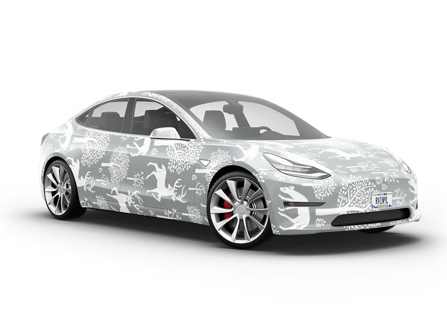 Winter Wonderland Animal Vehicle Vinyl Wrap
