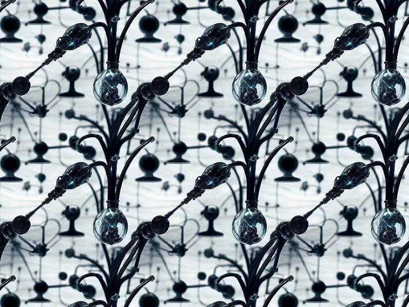Wire Flowers Science Fiction Vinyl Wrap Pattern~Rwraps Series 914 Digitally Printed Vinyl Wrap~0