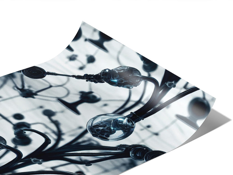 Wire Flowers Science Fiction Vinyl Wraps~Rwraps Series 914 Digitally Printed Vinyl Wrap~0