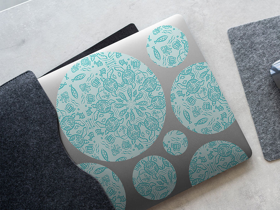 wise mandala fresh water DIY Laptop Stickers