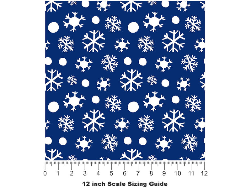 Wont Be Long Snow Vinyl Film Pattern Size 12 inch Scale~Rwraps Wont Be Long Snow Sizing Chart~2