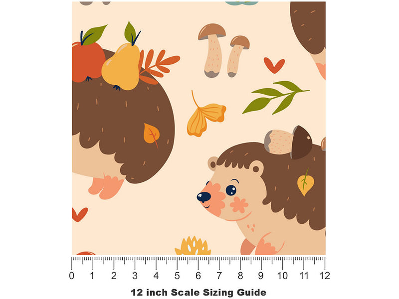 Wooden Habitat Animal Vinyl Film Pattern Size 12 inch Scale~Rwraps Wooden Habitat Animal Sizing Chart~2