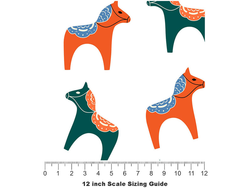Wooden Playthings Animal Vinyl Film Pattern Size 12 inch Scale~Rwraps Wooden Playthings Animal Sizing Chart~2