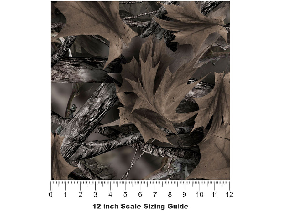 Woodland Ghost Camouflage Vinyl Film Pattern Size 12 inch Scale~Rwraps Woodland Ghost Camouflage Sizing Chart~2