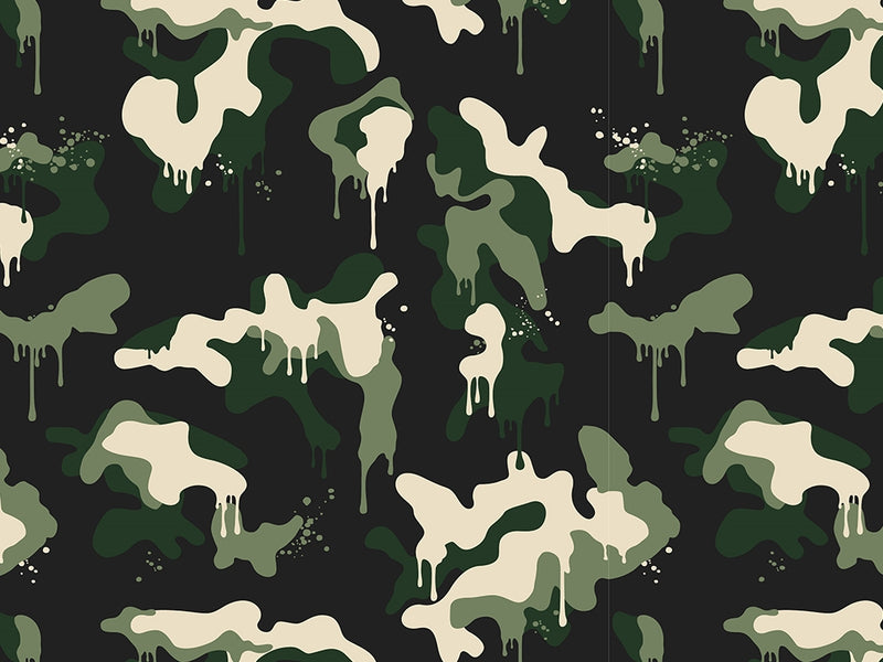 Woodland Graffiti Camouflage Vinyl Wrap Pattern~Rwraps Series 914 Digitally Printed Vinyl Wrap~0