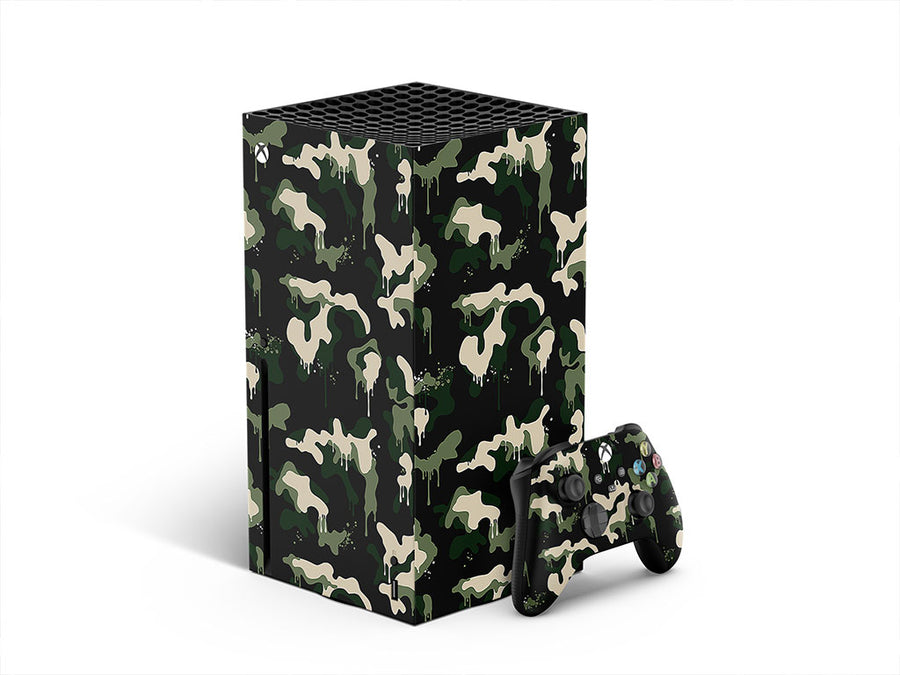 woodland graffiti camouflage XBOX DIY Decal