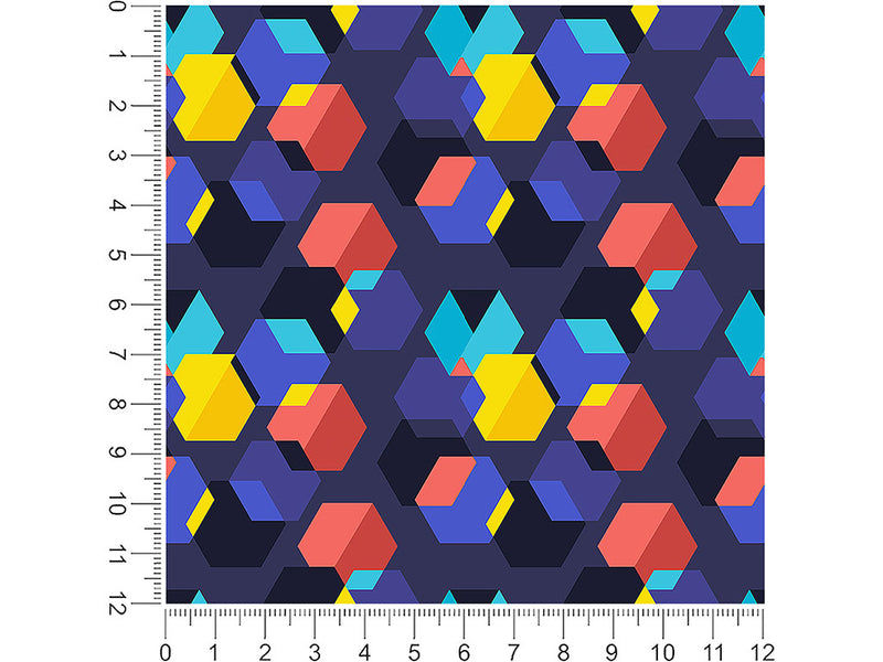 work over abstract geometric 1ft x 1ft Craft Sheets