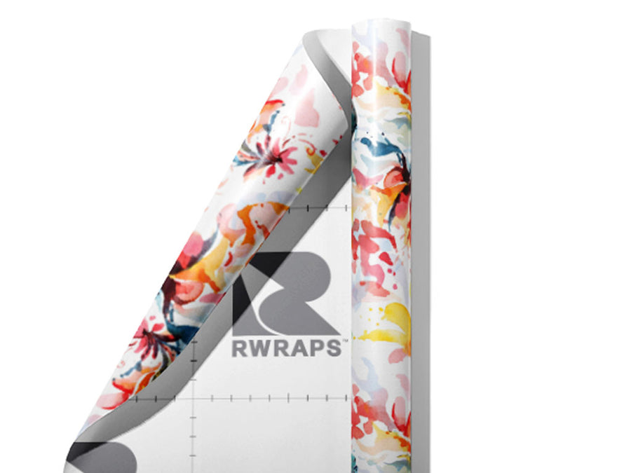 X-Ray Specs Watercolor Wrap Film Sheets~Rwraps Series 914 X-Ray Specs Watercolor Scrolled Sheet~3