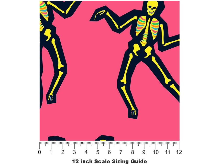 X-Ray Vision Halloween Vinyl Film Pattern Size 12 inch Scale~Rwraps X-Ray Vision Halloween Sizing Chart~2