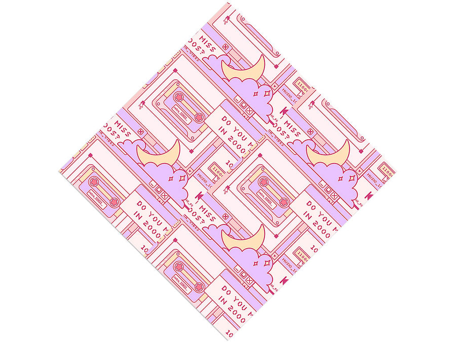 Y2K Nostalgia Sticker Bomb Vinyl Wrap Pattern