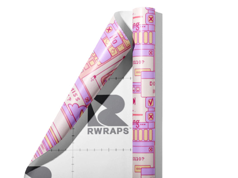 Y2K Nostalgia Sticker Bomb Wrap Film Sheets~Rwraps Series 914 Y2K Nostalgia Sticker Bomb Scrolled Sheet~4