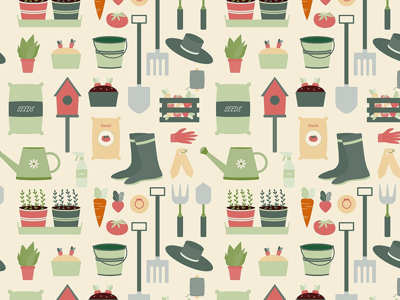 Yard Life Gardening Vinyl Wrap Pattern~Rwraps Series 914 Digitally Printed Vinyl Wrap~0