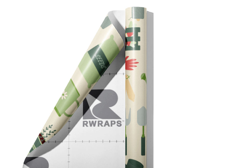 Yard Life Gardening Wrap Film Sheets~Rwraps Series 914 Yard Life Gardening Scrolled Sheet~3